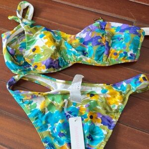 Zimmermann Multicolor Bikini Top